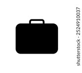 Briefcase icon vector. suitcase sign and symbol. luggage symbol.