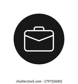 Briefcase icon vector. Suitcase sign