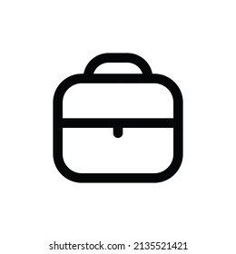 Briefcase icon vector. Suitcase sign