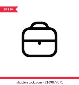 Briefcase icon vector. Suitcase sign