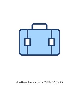 Briefcase icon vector. suitcase sign and symbol. luggage symbol.