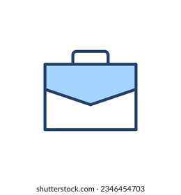 Briefcase icon vector. suitcase sign and symbol. luggage symbol.