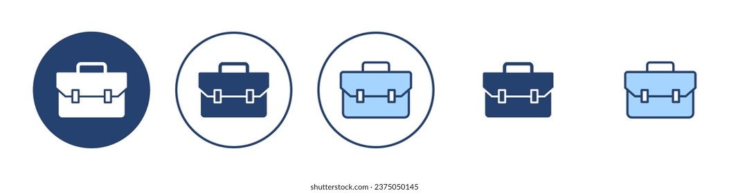 Briefcase icon vector. suitcase sign and symbol. luggage symbol.