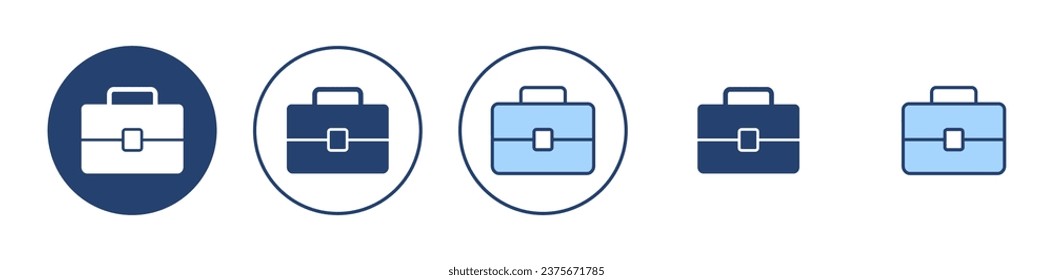 Briefcase icon vector. suitcase sign and symbol. luggage symbol.