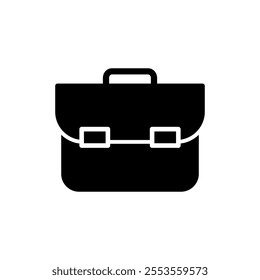 Briefcase icon vector. suitcase sign and symbol. luggage symbol.