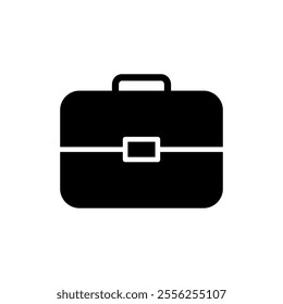 Briefcase icon vector. suitcase sign and symbol. luggage symbol.