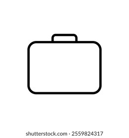 Briefcase icon vector. suitcase sign and symbol. luggage symbol.