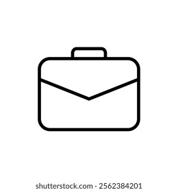 Briefcase icon vector. suitcase sign and symbol. luggage symbol.