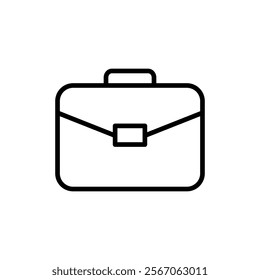 Briefcase icon vector. suitcase sign and symbol. luggage symbol.