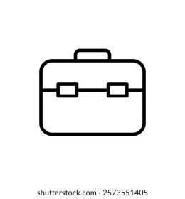 Briefcase icon vector. suitcase sign and symbol. luggage symbol.