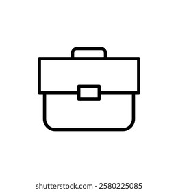 Briefcase icon vector. suitcase sign and symbol. luggage symbol.