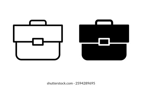 Briefcase icon vector. suitcase sign and symbol. luggage symbol.