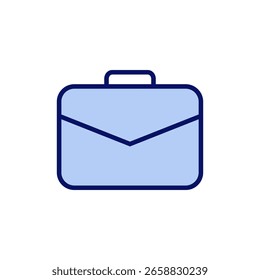 Briefcase icon vector. suitcase sign and symbol. luggage symbol.