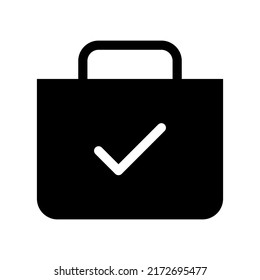 Briefcase Icon Vector Symbol Design Illustration