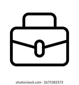 Briefcase Icon Vector Symbol Design Illustration