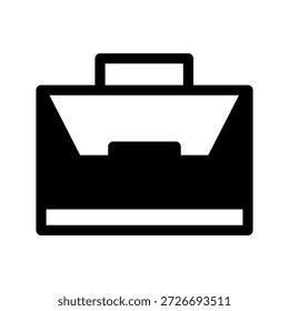 Ilustración de diseño de símbolo de Vector de icono de maletín