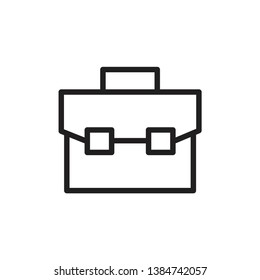 briefcase icon vector template lineart