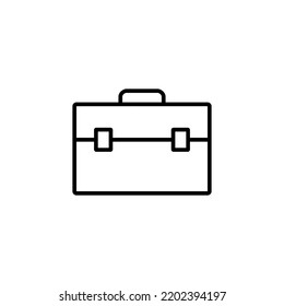 Briefcase icon vector for web and mobile app. suitcase sign and symbol. luggage symbol.