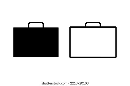 Briefcase icon vector for web and mobile app. suitcase sign and symbol. luggage symbol.