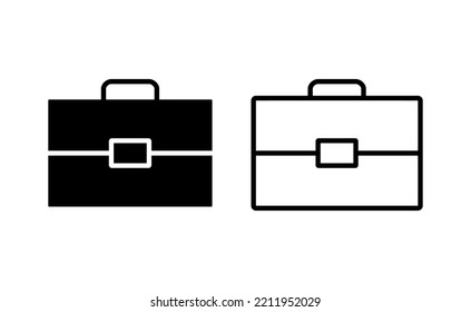 Briefcase icon vector for web and mobile app. suitcase sign and symbol. luggage symbol.