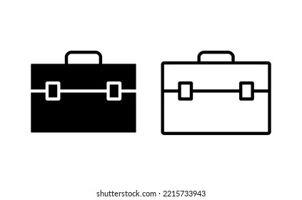 Briefcase icon vector for web and mobile app. suitcase sign and symbol. luggage symbol.
