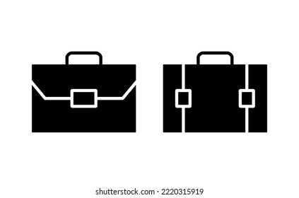 Briefcase icon vector for web and mobile app. suitcase sign and symbol. luggage symbol.