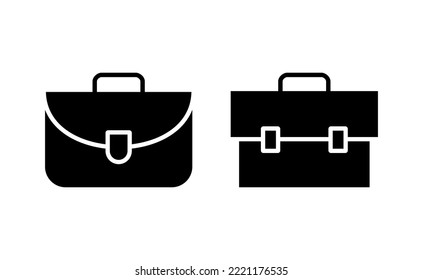 Briefcase icon vector for web and mobile app. suitcase sign and symbol. luggage symbol.