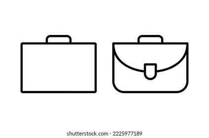 Briefcase icon vector for web and mobile app. suitcase sign and symbol. luggage symbol.