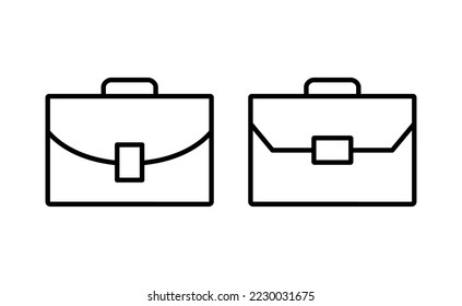 Briefcase icon vector for web and mobile app. suitcase sign and symbol. luggage symbol.