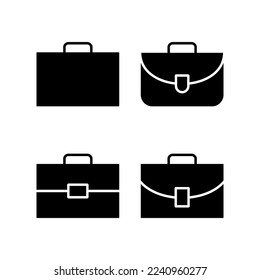 Briefcase icon vector for web and mobile app. suitcase sign and symbol. luggage symbol.