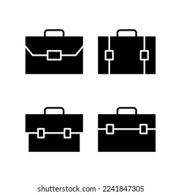 Briefcase icon vector for web and mobile app. suitcase sign and symbol. luggage symbol.