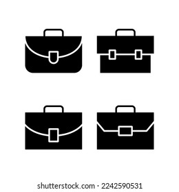Briefcase icon vector for web and mobile app. suitcase sign and symbol. luggage symbol.