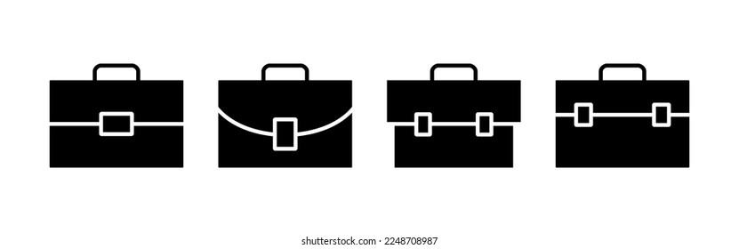 Briefcase icon vector for web and mobile app. suitcase sign and symbol. luggage symbol.