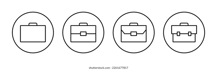 Briefcase icon vector for web and mobile app. suitcase sign and symbol. luggage symbol.