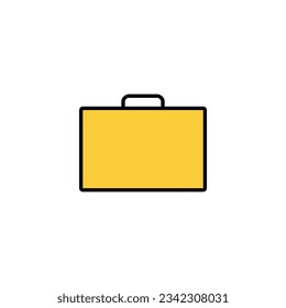 Briefcase icon vector for web and mobile app. suitcase sign and symbol. luggage symbol.