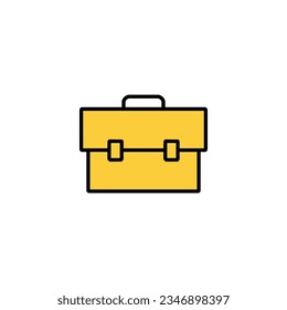 Briefcase icon vector for web and mobile app. suitcase sign and symbol. luggage symbol.