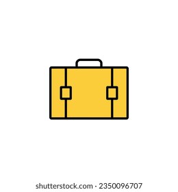 Briefcase icon vector for web and mobile app. suitcase sign and symbol. luggage symbol.