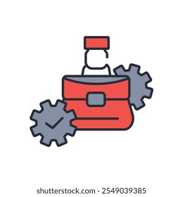 Vector. Trazo editable. signo de estilo lineal para uso Diseño web, logotipo. Ilustración de símbolo.