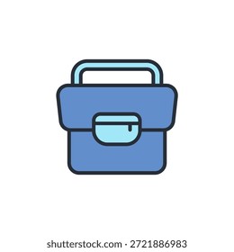 briefcase icon. vector.Editable stroke.linear style sign for use web design,logo.Symbol illustration.