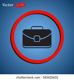 briefcase icon. web design style