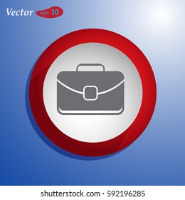 briefcase icon. web design style