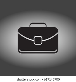 briefcase icon. Web design style