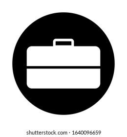 briefcase icon with a white background. eps 10