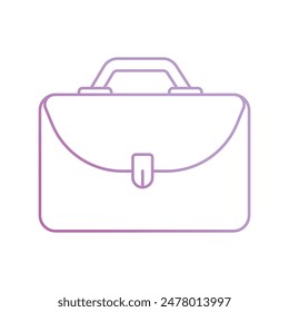 briefcase icon with white background vector stock illustration