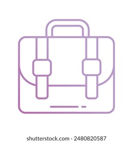 briefcase icon with white background vector stock illustration