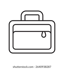 briefcase icon with white background vector stock illustration