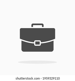 Briefcase icon. For your design, logo. Vector illustration.