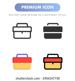 briefcase icon for your web site design, logo, app, UI. Vector graphics illustration and editable stroke. icon design EPS 10.