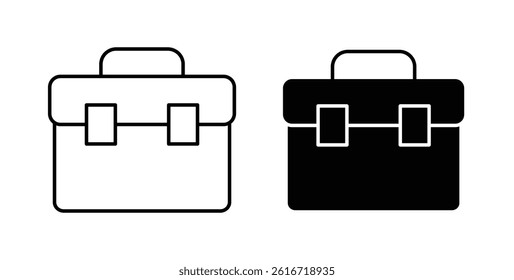 Briefcase icons set for website design