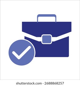 Iconos del maletín. Vector coloreado simple